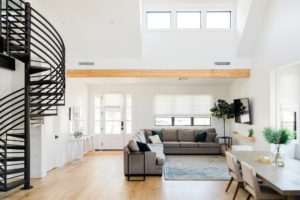 Living Room With mix Texture